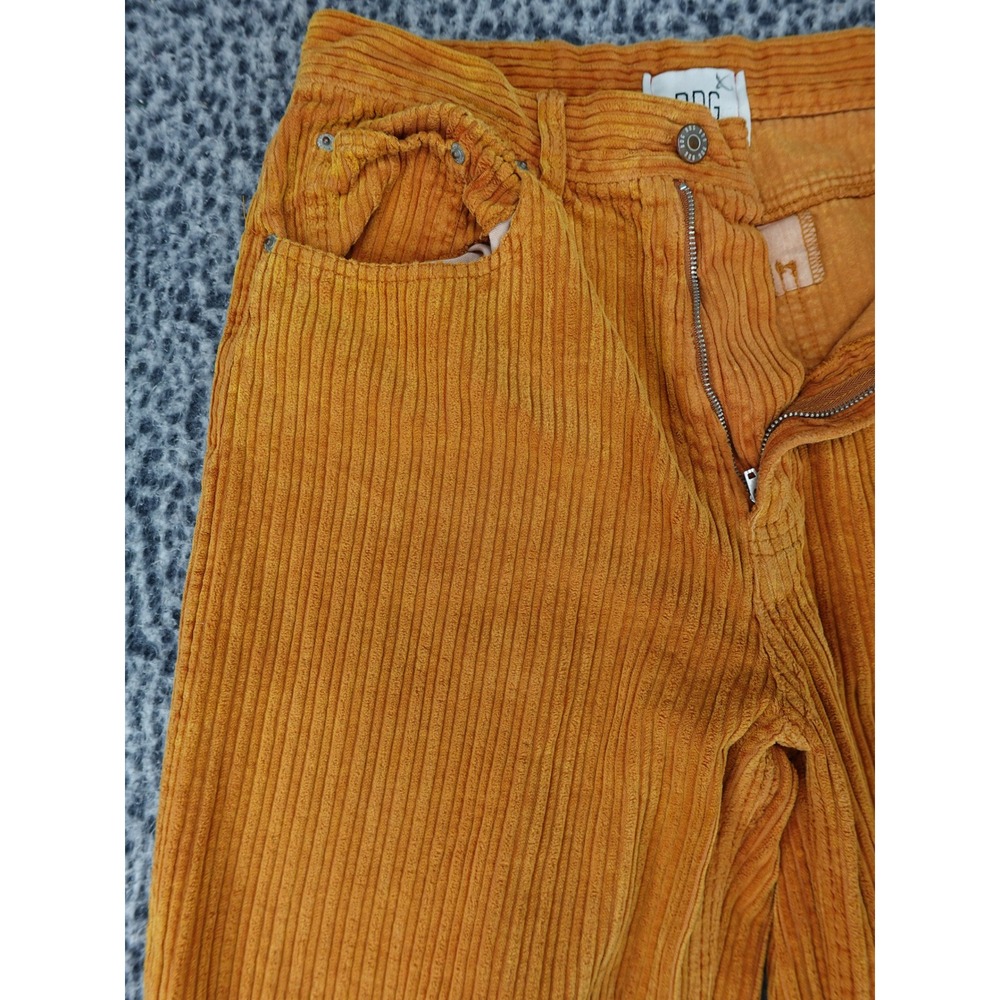 BDG Corduroy Pants Womens 30 Orange High-Rise Baggy Wide Leg Urban Outfitters - Picture 2 of 15